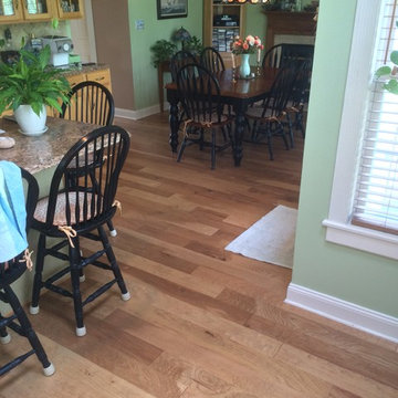 Pre-Finished Engineered Hand Scrape Hickory Hardwood Flooring Project