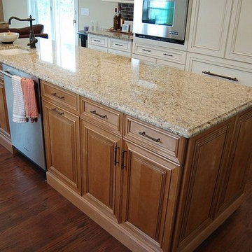 Prep sink in island seating for four By Kitchens ltd, Gillette, NJ 07933