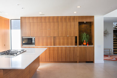 Example of a minimalist kitchen design in Dallas