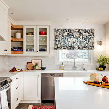 Pretty kitchen with lots of white