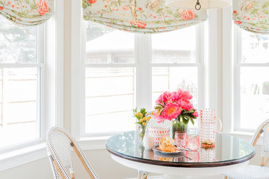 Inspiration for a timeless dining room remodel in Boston