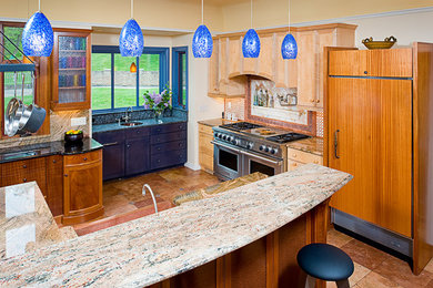 Large eclectic kitchen photo in Other