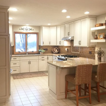 Prophetstown, IL- Remodel With Pearl Painted Cabinets and Cambria Quartz Tops