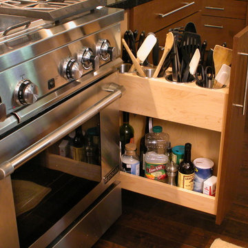 Pull-Out Storage for Utensils, Oils & More