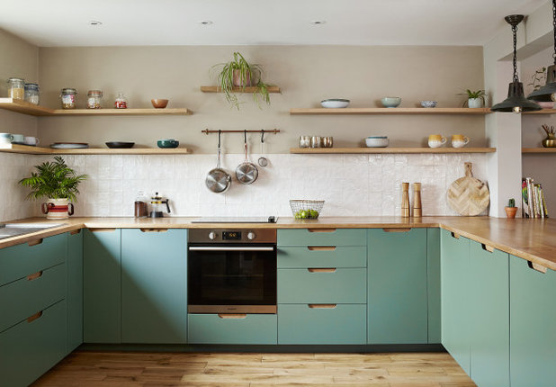 Contemporary Kitchen by Green Bird Workshop