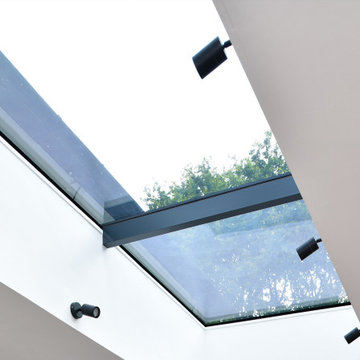 Pure Glass Roof Light & Bifolding Doors for rear extension in East Horsley