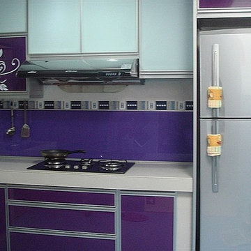 Purple Kicthen Cabinet