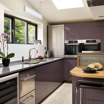 Purple kitchen, Cambridgeshire