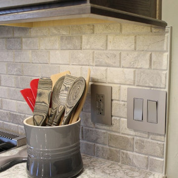 Quad Cities, IL Oak Kitchen In Heather Gray Stain.with Cambria Quartz