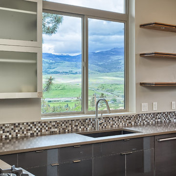 Quartz Counters with Under-mount Sink and Views