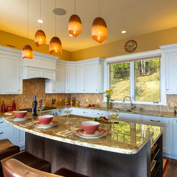 Quechee Vermont Hillside featuring Crystal Cabinetry