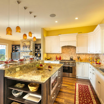 Quechee Vermont Hillside featuring Crystal Cabinetry