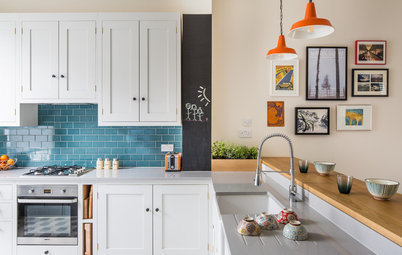 A 13-by-9-Foot London Kitchen Packs In the Storage
