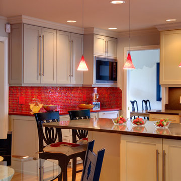 Radiant Red Kitchen & Family Remodel - Lynnwood, WA