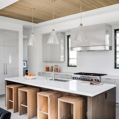 Minimalist kitchen photo in Orange County