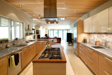 Trendy kitchen photo in Tampa