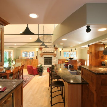 Ranch Kitchen, Dining and Family Room