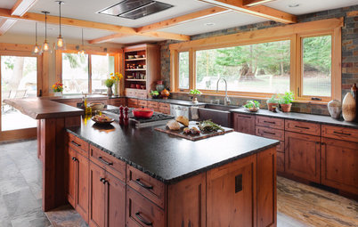 Kitchen of the Week: Rich Wood, Stone and Rustic Warmth