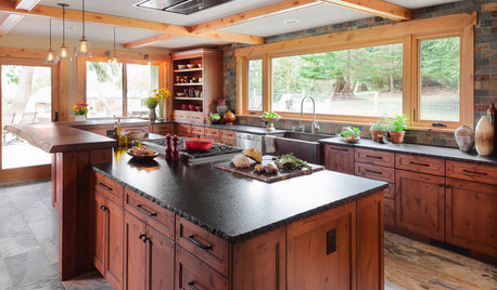 Kitchen of the Week: Rich Wood, Stone and Rustic Warmth