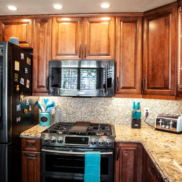 Rancho Cucamonga, A Traditional Kitchen paired with an Eclectic Master Bath