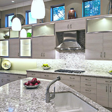 Rancho Mirage White Contemporary Kitchen