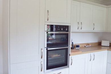 Photo of a grey and cream kitchen in Cornwall.