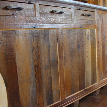 Reclaimed Barnwood Kitchen Cabinets