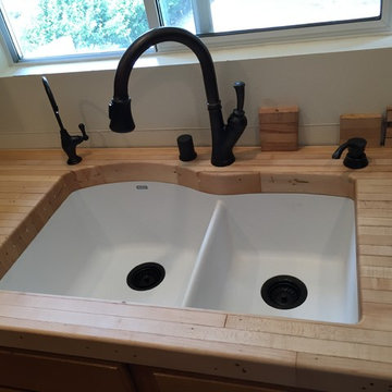 Reclaimed Maple Bowling Lane Counters