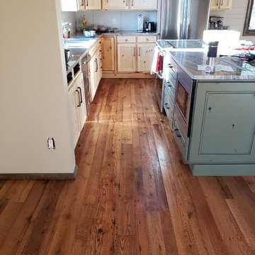 Reclaimed Re-Sawn Oak Kitchen Remodel