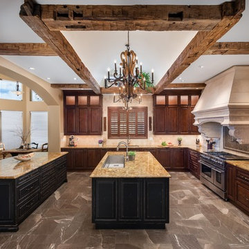 Reclaimed Rustic Beams Kitchen Ceiling