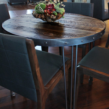 Reclaimed Wood Round Dining Table