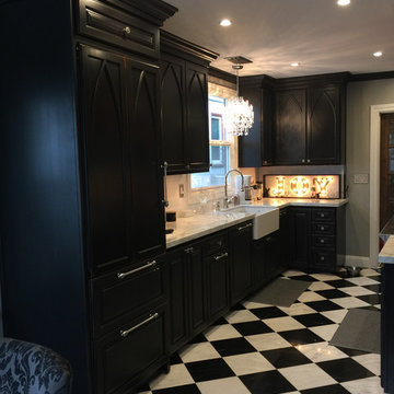 Red 48" BlueStar Platinum Range and Custom Hood designed by Nichole Villeggiante