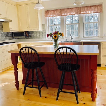 Red & Yellow Farmhouse Kitchen