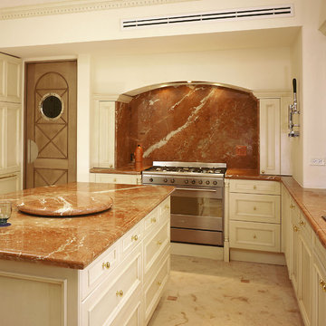 Red Classic Kitchen.