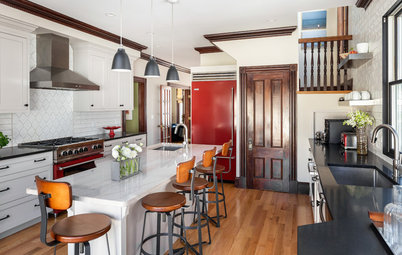 Kitchen of the Week: Renovated to Wow in White, Wood and Red