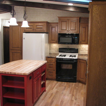 Red Island kitchen