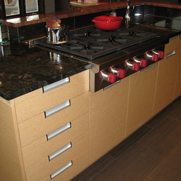 Red Knobs on Cooking Range