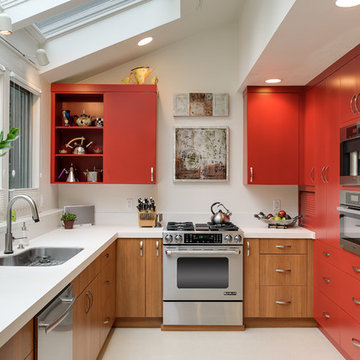 Red SW Portland Kitchen