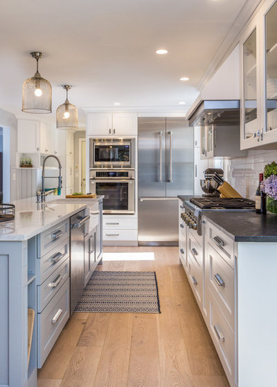 Transitional Kitchen by New England Design Elements