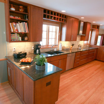 Redwood-Toned Kitchen