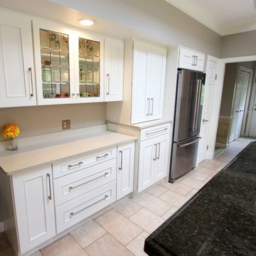 Refaced White Kitchen with Butlers Pantry ~ Bentleyville, OH