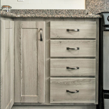 Refacing Kitchen in Barnwood Saves Granite