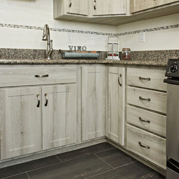 Refacing Kitchen in Barnwood Saves Granite