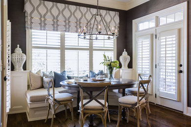 Example of a trendy dining room design in Raleigh