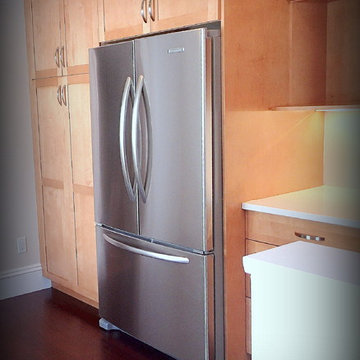 Refrigerator. Pantry, Microwave Cabinet