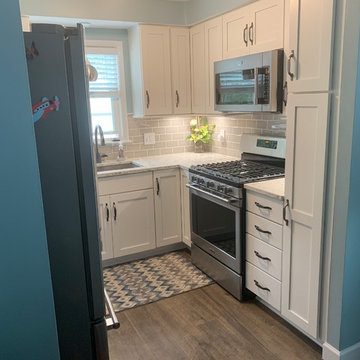 Remodel of a small white kitchen