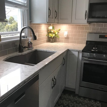 Remodel of a small white kitchen