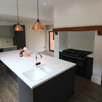 Remodelled Kitchen and Living area, victorian house