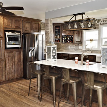Rensselaer, IN. Haas Signature Collection. Open Farmhouse Kitchen