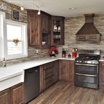 Rensselaer, IN. Haas Signature Collection. Open Farmhouse Kitchen